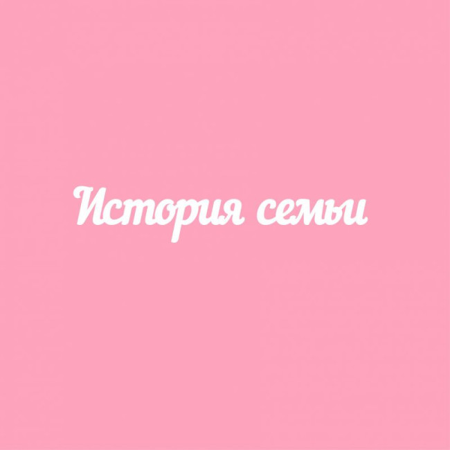 ЧБ038 Чипборд "История семьи", 1,6х9,4см