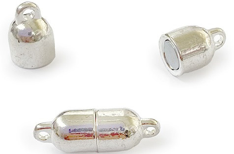 mt-100443 Застежка магнитная, серебро, 17 мм, 1шт