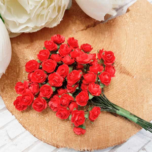 KT15KR Роза в ассортименте, цвет - красный, 1 шт
