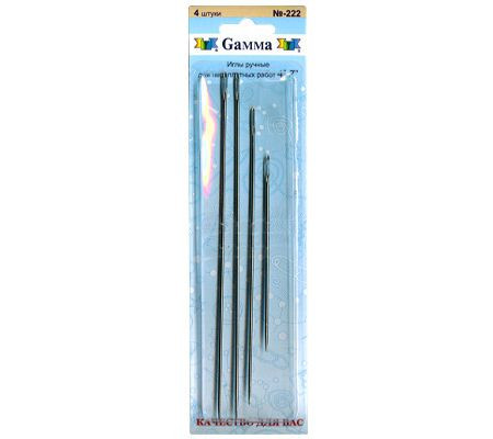 Набор игл для переплетных работ 4"-7" от Gamma, 4 шт