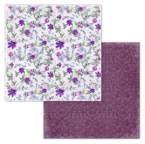 SS19012022 Набор бумаги "Amethyst" 30.5х30.5см, 10л+бонус SS19012022 Набор бумаги "Amethyst" 30.5х30.5см, 10л+бонус
