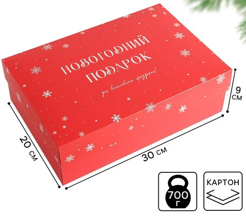 6926251 Коробка «Новый год», 30х20х9см