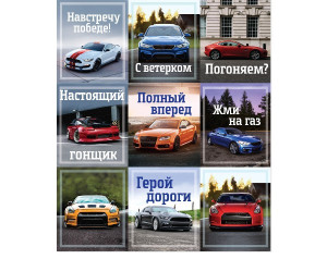3120196 Наклейки "Машинки", 13х11см