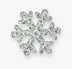 bp-253-801 Набор снежинок из фетра, 1.8см, 40 шт, серебро