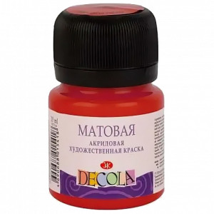 14326331 / 09.29 Акриловая краска матовая, красная, 20мл  