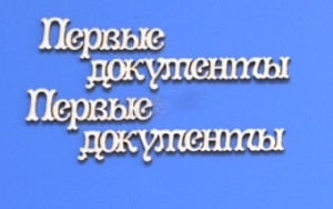 ARTCHB002820 1/2 набора чипборда "Первые документы", 1шт