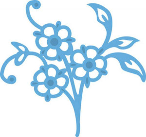 LR0251 !Нож для вырубки и эмбоссирования "Tiny's flowers 4" от Marianne Design 