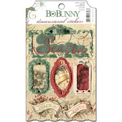 НК-13310398 Набор 3D стикеров из кардстока из коллекции "Rejoice" от Bo Bunny 