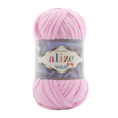 777870 Пряжа Alize Velluto д.розовый №31, 100гр