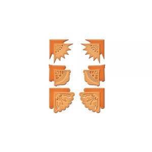 SPELL-S4-393 Набор ножей для вырубки и эмбоссирования "Gold Corner Sets one" от Spellbinders 