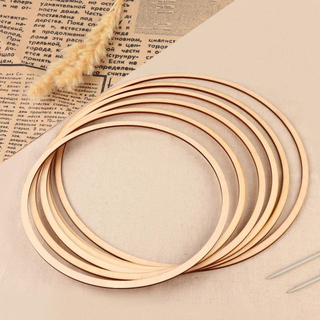 9907804 Кольцо для макраме, d=30-40×0,4 см, 1шт