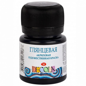 2926810 / 08.29 Акриловая краска глянцевая, черная, 20мл  