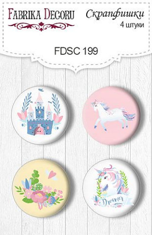 FDSC-199 Набор фишек №199 от "Фабрика Декору", 4 шт. 