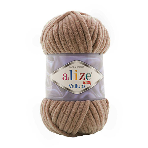 679830 Пряжа Alize Velluto табач.коричн. №329, 100гр 679830 Пряжа Alize Velluto табач.коричн. №329, 100гр