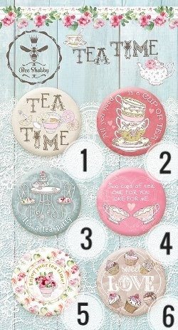 620250 Фишка "Tea time" от  Bee Shabby, 1шт