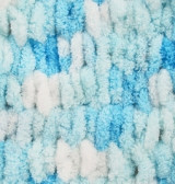 5924 Пряжа Alize Puffy Color Белый/голубой, 100гр 