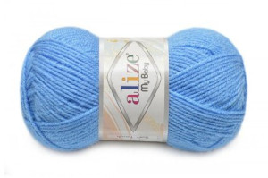 289 Пряжа Alize My Baby, т.голубой №289, 50гр