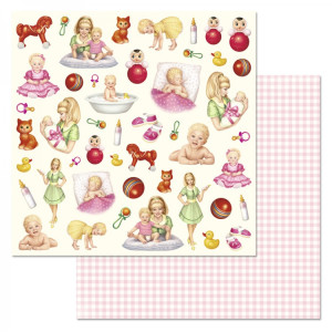 188585 Лист для вырезания "Кудряшка. Картинки" от ScrapMania, 180г/м2, 1л