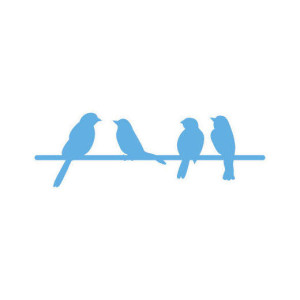 LR0290 !Нож для вырубки и эмбоссирования "Creatable - Bird on a wire" от Marianne Design