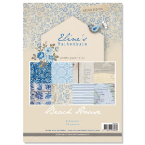 1/2 набора односторонней бумаги "Eline's buitenhuis - blue" от Marianne design, 21 х 29,8 см , 8 листов 1/2 набора односторонней бумаги "Eline's buitenhuis - blue" от Marianne design, 21 х 29,8 см , 8 листов