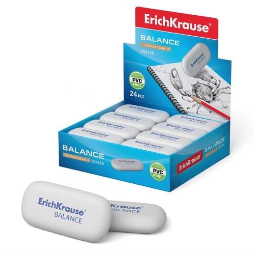 1029968 Ластик ErichKrause Balance Mini, 40х22х12мм, 1шт.