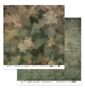 PSR201106-3 Бумага "Вокруг меня.Хаки-3", 30.5х30.5см, 190г/м