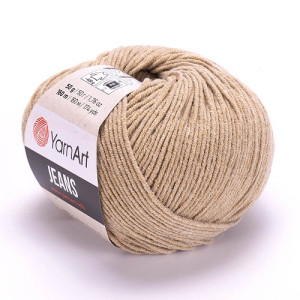 Yarn-48YarnArt пряжа "JeansArt", песочный, 50 гр