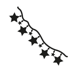 CR1280 !Нож для вырубки и эмбоссирования  "Craftable - Garland stars" от Marianne Design