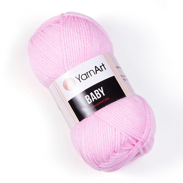 Yarn-649 YarnArt пряжа "Baby", св.розовый, 50 гр Yarn-649 YarnArt пряжа "Baby", св.розовый, 50 гр