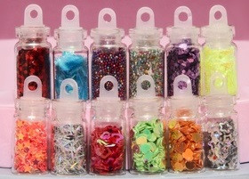 604253 Набор микробисер, пайетки, 12 шт