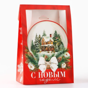 10360092 Складная коробка «Снежный шар», 15х7х22 см
