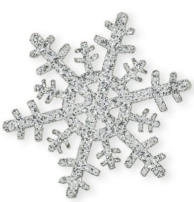 bp-253-803 Фигурка из фетра «Снежинки», 4см, 30 шт, серебро