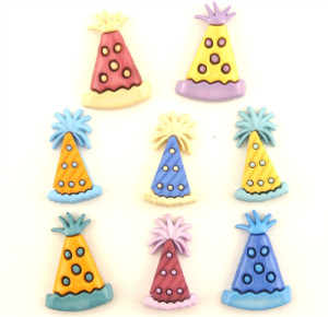 4168 Набор декоративных пуговиц "Party hats" от Buttons Galore  