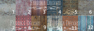 FDSP-04006 Лист из набора двусторонней бумаги "Vintage texture" от Фабрика Декору, 30,5х30,5см, 1 л 