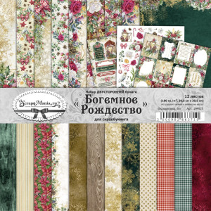 194925 Набор двусторонней бумаги "Богемное Рождество" 30.5х30.5см, 12л
