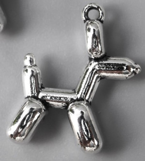 7349038 Металл. подвеска "Собачка", 1.5х2см, 1шт