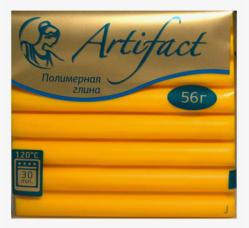 131 / 02.30  Полимерная глина "Артефакт", классич.желтый, 50гр