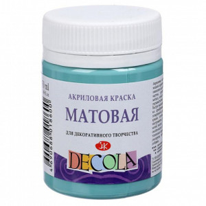 14328733 / 07.25 Акриловая краска матовая, турецкая зеленая, 50мл