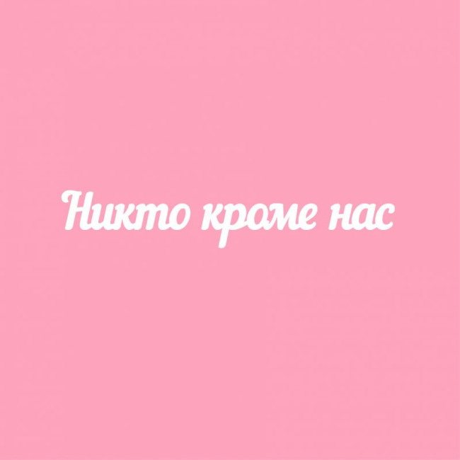 ЧБ015 Чипборд "Никто кроме нас ", 1,6х10см