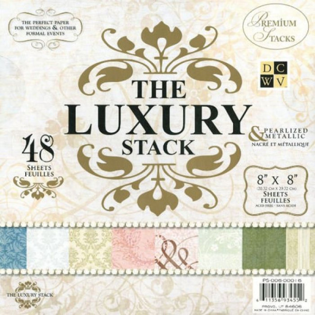 PS-006-00016 1/48 Набора бумаги односторонней из коллекции "Luxury", 1л