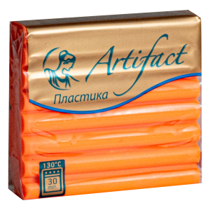 323 / 02.25 Полимерная глина "Артефакт", флуоресц. оранжевый, 56гр