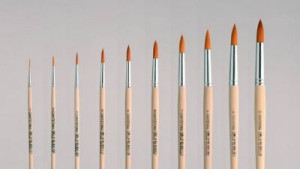 Кисть Синтетика круглая №1-9, 1шт