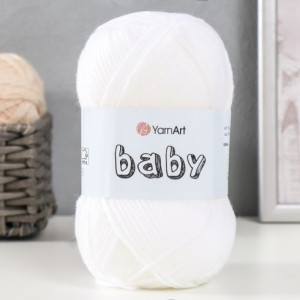 501 Пряжа Baby YarnArt, 50 гр, белый