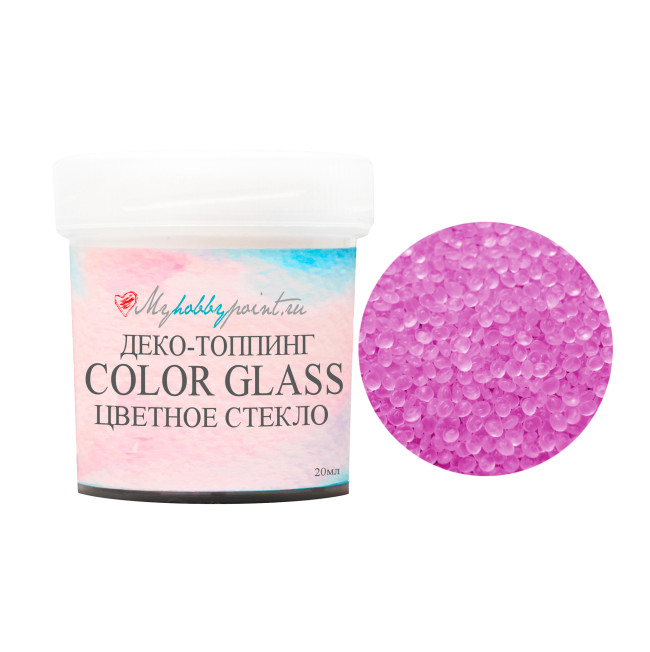MHP-CG3 Деко-топпинг COLOR GLASS (цветное стекло) от MyHobbyPoint, цвет - малина, 20мл
