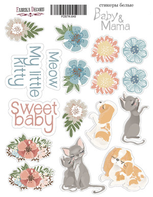 Набор наклеек "Baby&Mama-1"от Фабрики декору, 17шт.