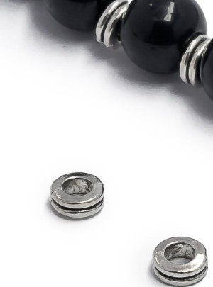 bp-302-788 Бусина разделитель 6 мм, серебро, 50шт 