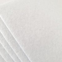 Фетр жесткий белый, 1мм, формат А4, 1л