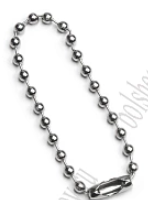 bp-302-400 Цепочка шариковая, 10см, 1шт, серебро