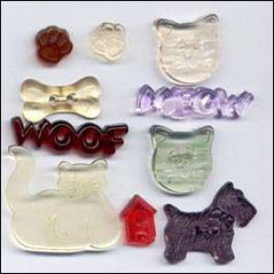 2002 Набор декоративных пуговиц "Cats & Dogs" от Buttons Galore
