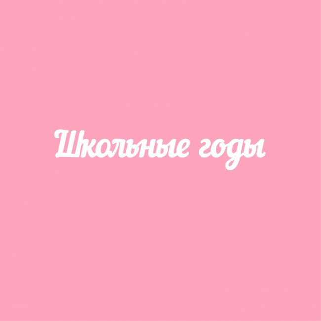 ЧБ033 Чипборд "Школьные годы", 1,6х9,4см